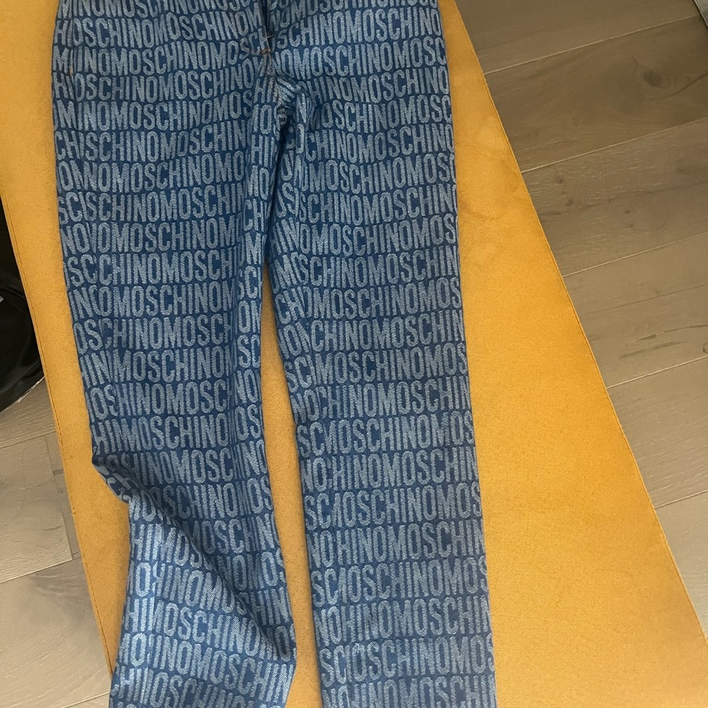 Moschino Couture Monogram Straight Leg Jeans Size IT 38 (US 2)